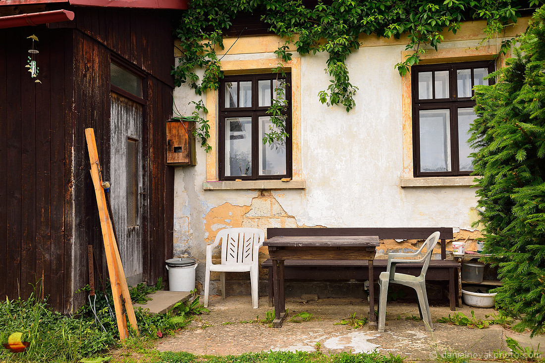 Old Czech Cottage Patio, Czech Republic