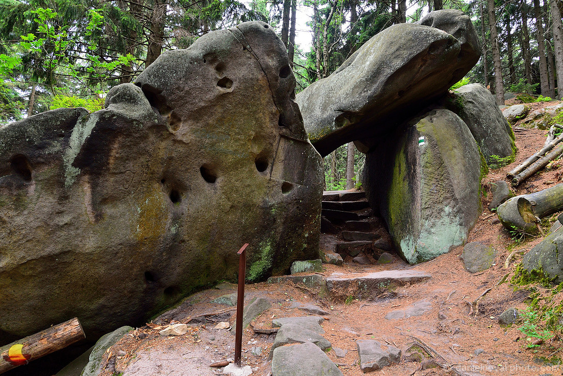 Steps at Jiráskovy skály, Czech Republic