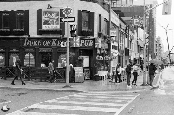 Duke of Kent Pub, Midtown Toronto, Canada. 35mm Nikon FE2, Agent Shadow 400, D-23 developer.