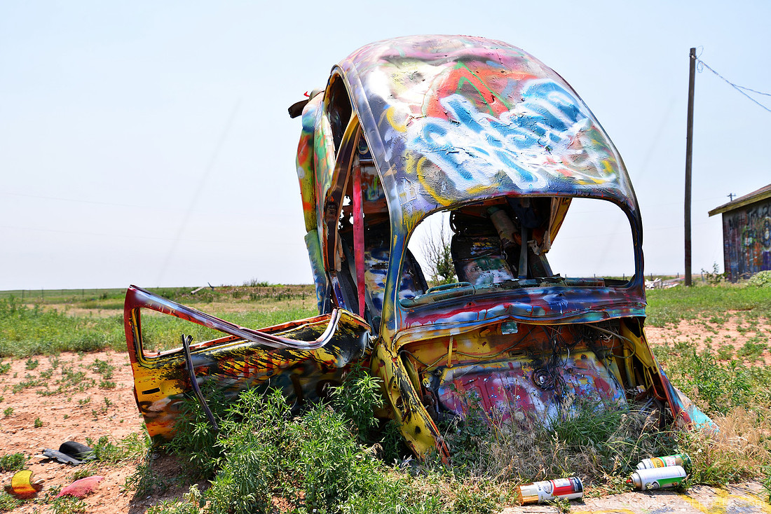 Volkswagen Slug Bug Ranch, Route 66, Texas