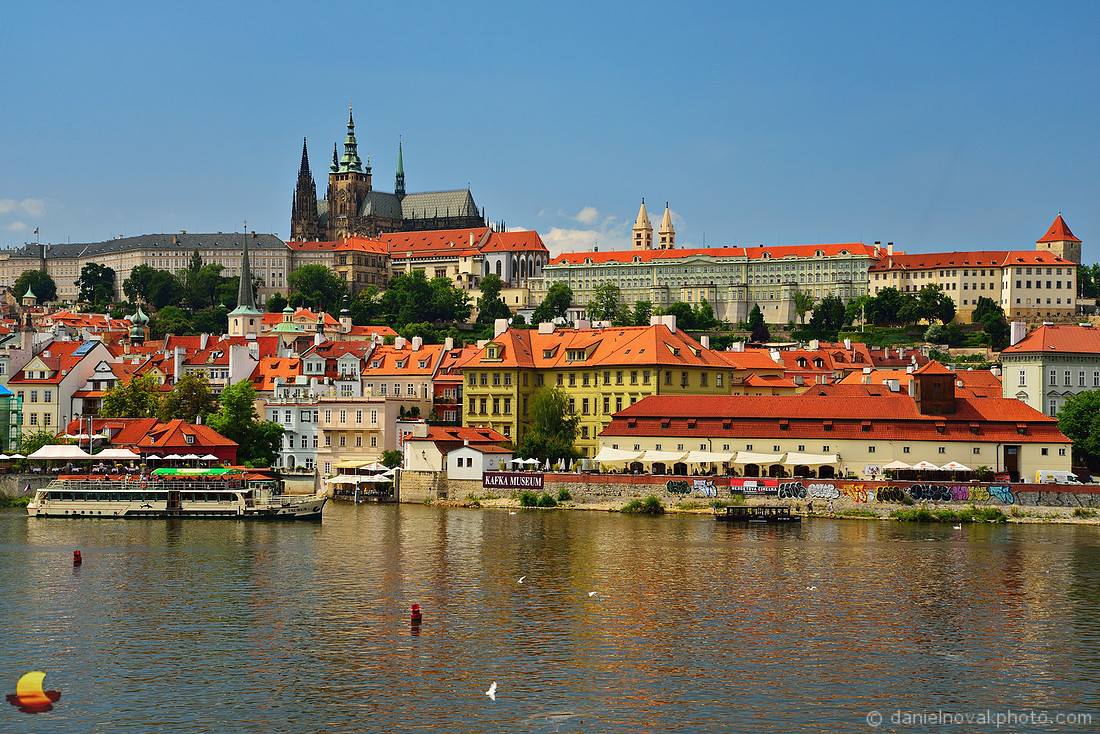 Prague Castle over Vltava River, Czech Republic