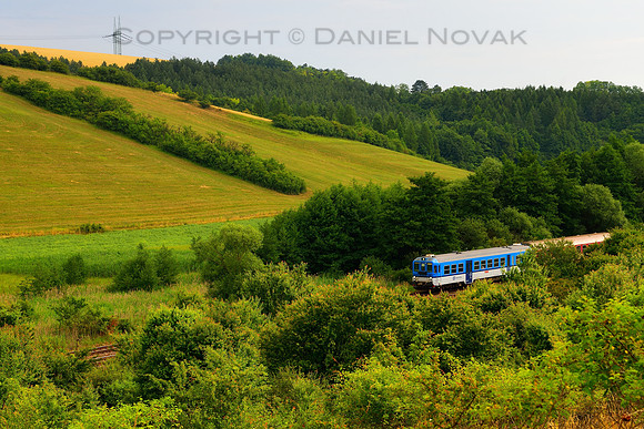 Local Train in Moravian Wilderness, Brno - Uherský Brod, Czech Republic