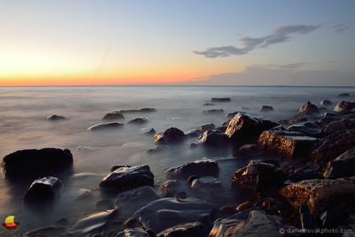 Sunset Light, Lake Erie at Sturgeon Point near Buffalo, New York (NY)