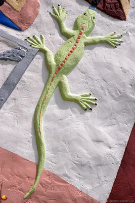 Lizard on the Largest Totem Pole, Route 66, Foyil, OK