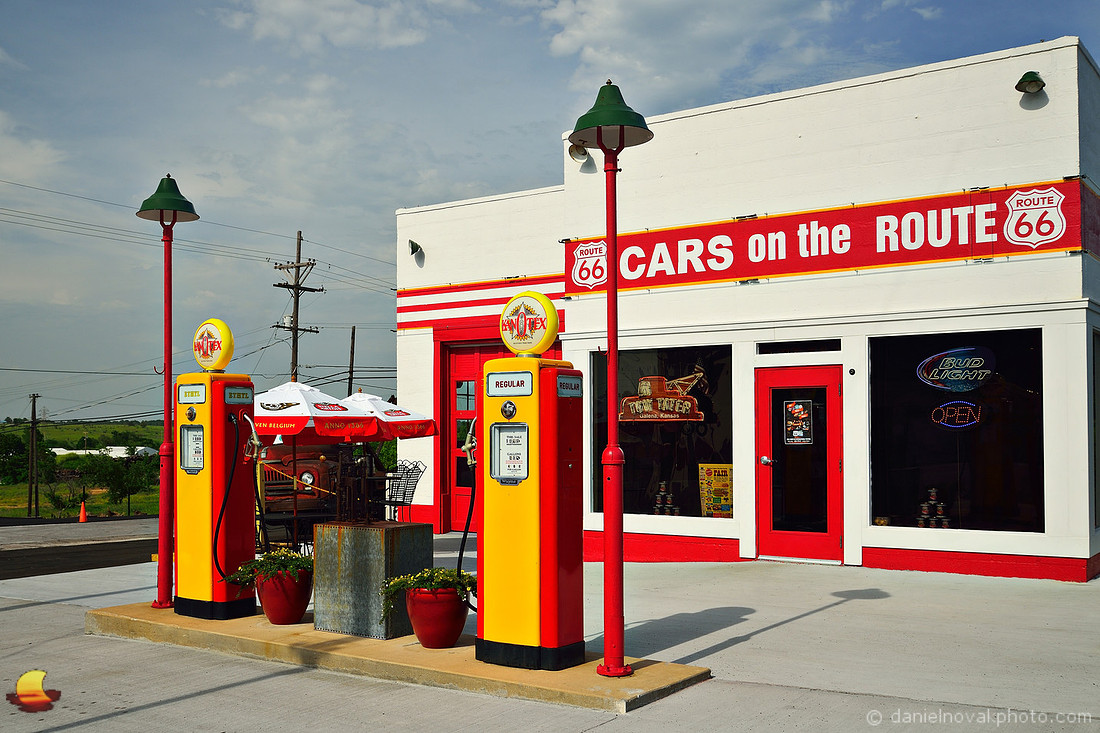Cars on the Route 66, Galena, Kansas