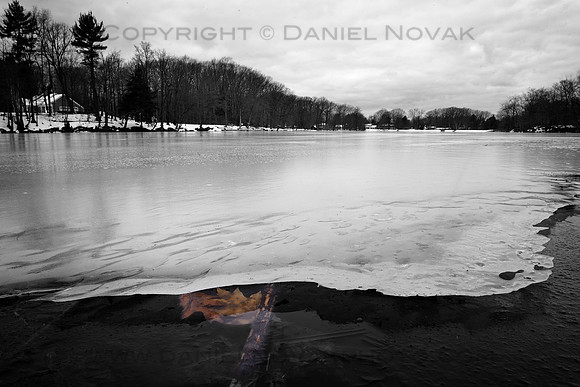 Under the Fresh Ice on Green Lake, Yates Park, Orchard Park, NY