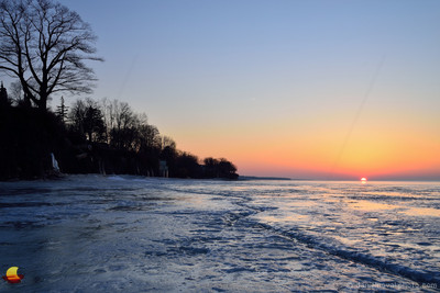 The Crack at Sunset, Frozen Lake Erie, Hamburg - Buffalo, NY