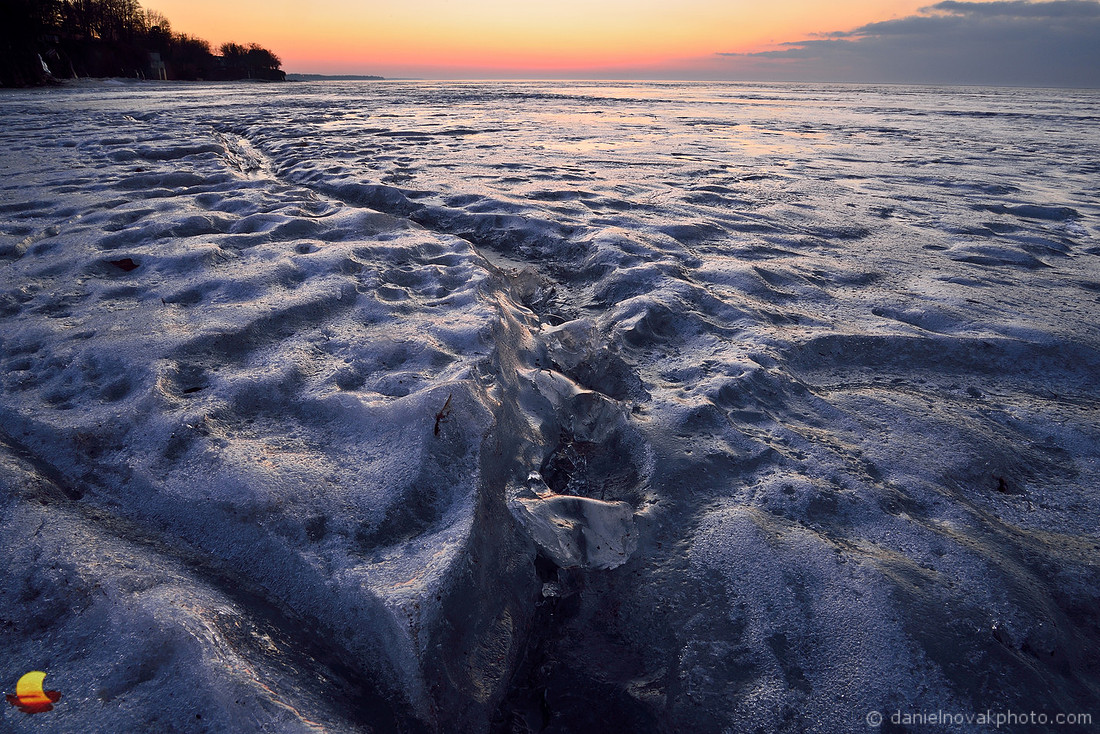 The Earth is Round, Frozen Lake Erie, Hamburg - Buffalo, NY