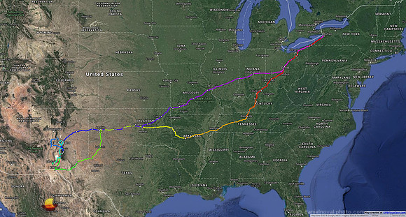 Road Trip 2018 - GPS Track