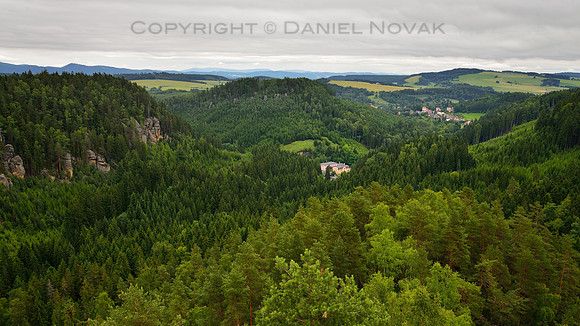 Střmen Sentry Castle View, Teplice Rocks (Teplické skály), Czech Republic
