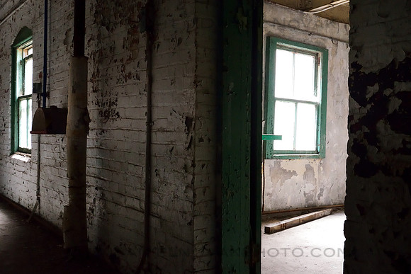 Peeking through a Perot Door, Silo City - Elevator Alley, Buffalo, New York (NY)