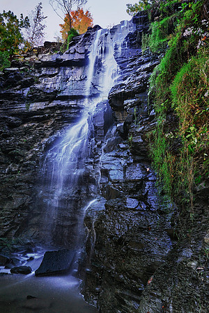 Buttermilk Falls at Dusk, Buffalo, New York (NY).