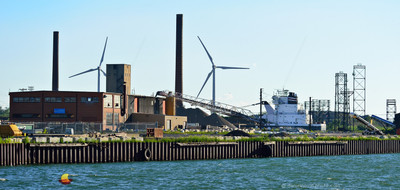American Mariner of the American Steamship Company at Southside Precast Products by Union Ship Canal.