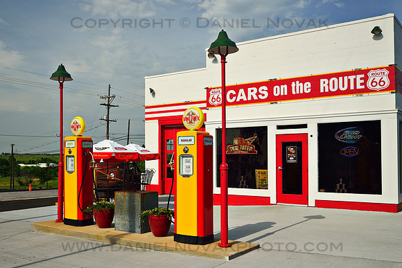 Cars on the Route 66, Galena, Kansas