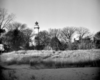 Film photography: Grosse Point Lighthouse & Beach, Evanston - Chicago, Illinois (IL) at sunrise