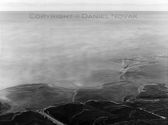 Film Photography: Moody Lake Shore, Black and White Long Exposure of Lake Erie Shore near Buffalo, NY