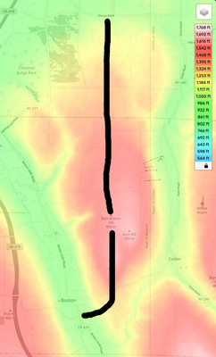 Cole Road Topographic Map