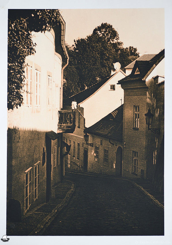 Praha Nový Svět, Lith Print No. 2, Lith Printing Study