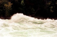 Niagara River Rumble, Lower Niagara White Water Rapids just above Whirlpool on Kodak Portra 400 Film