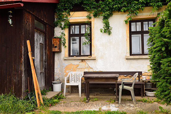 Old Czech Cottage Patio, Czech Republic