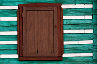 Closed Shutter of a Traditional Czech Cottage, Czech Republic
