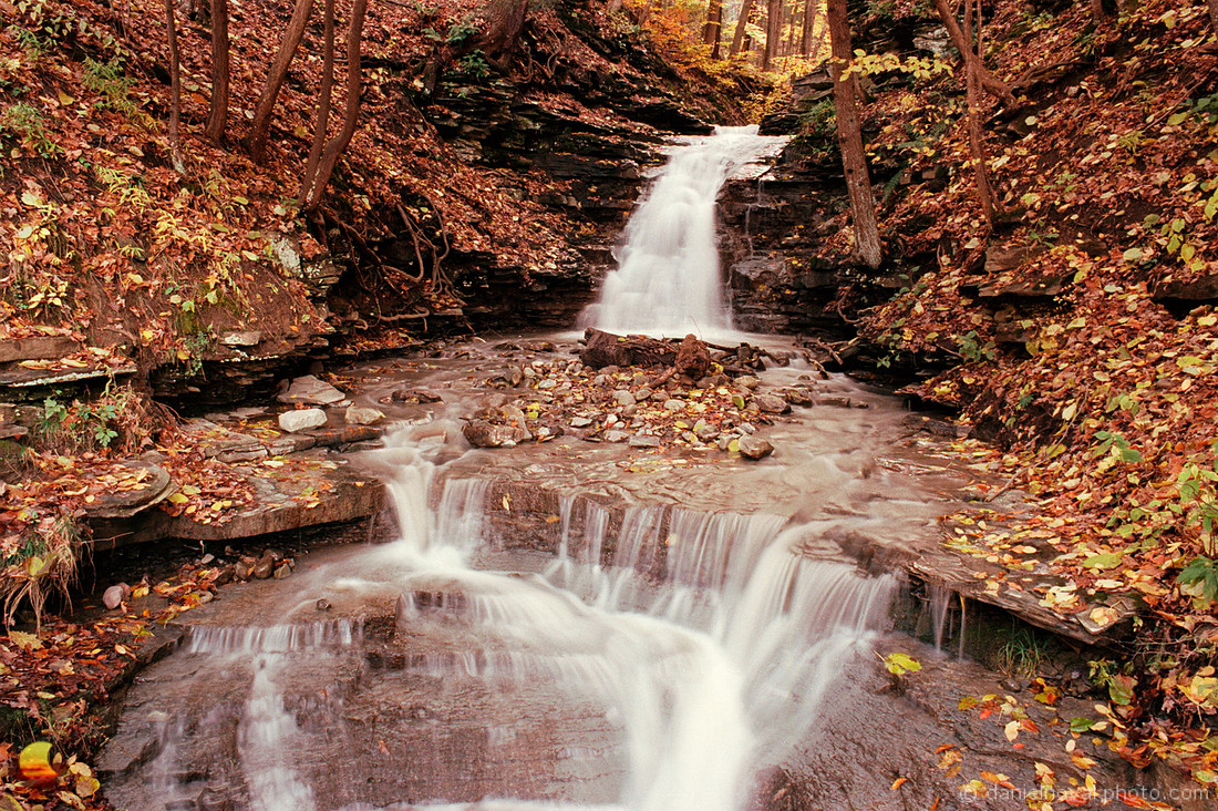Colorful Shadow Cascade, Letchworth State Park, New York