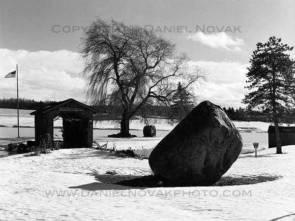 Pieces Falling into Place, a Winter Day at Winter's Pond south of Buffalo, New York (NY).