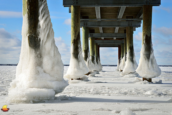Frozen Gallagher Pier