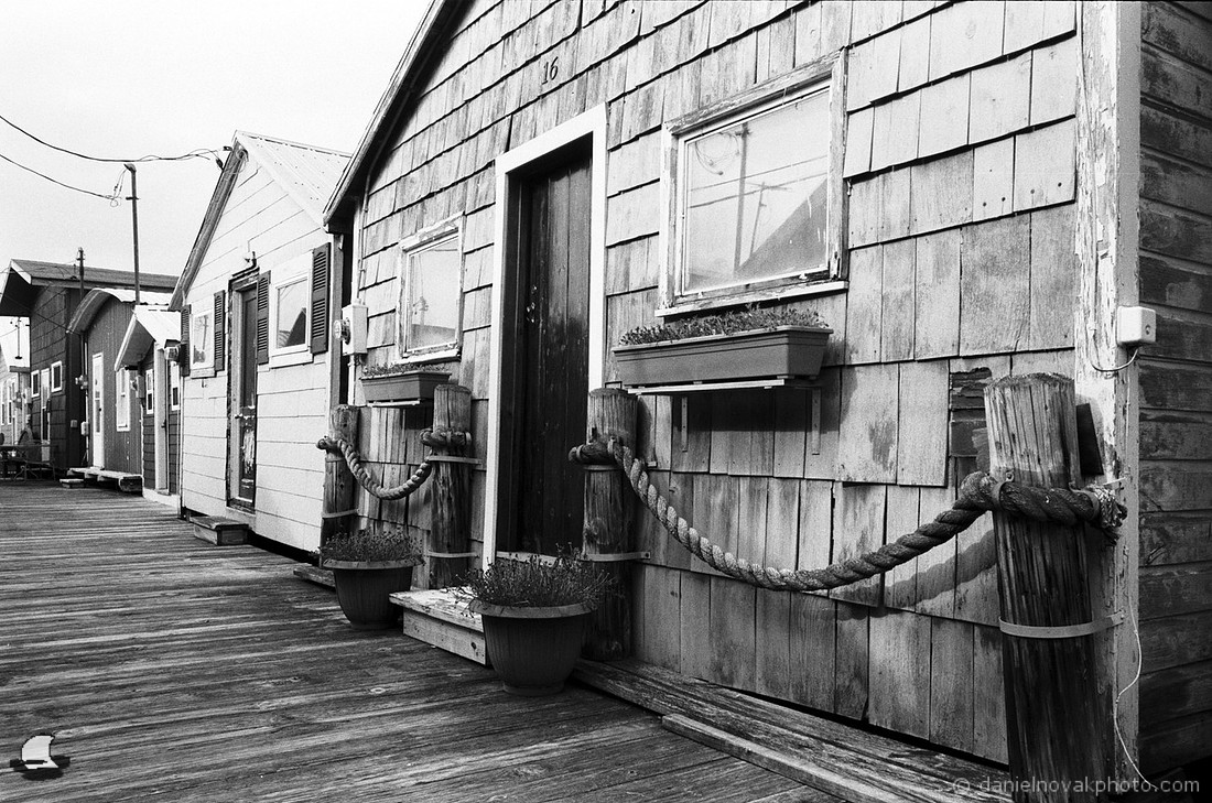 Boathouse Row in Black & White, Canandaigua City Pier
