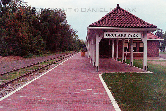 Historic Train Depot in Orchard Park, NY.