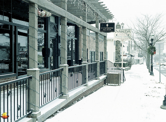 Mangia Patio on New Year's Day