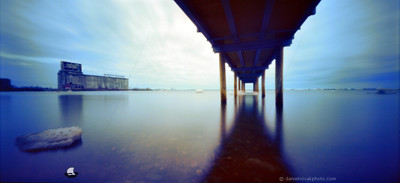 Gallagher Pier & Cargill Pool Grain Elevator in Buffalo, NY. Hold Wide Pinhole WPC 120, Lomography 100.