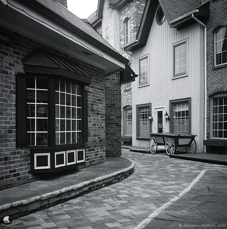 Old-Time Village Square, Burlington, ON, Canada, Photographed on Lubitel 166B and Fomapan 400 Film