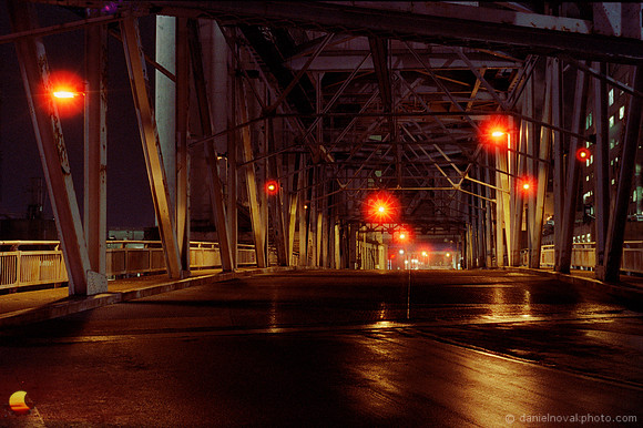 Michigan Street Bridge at Night