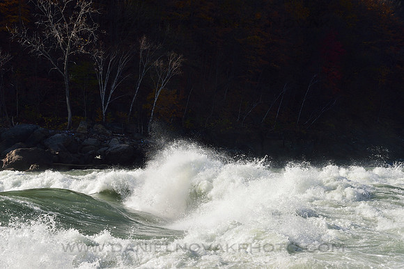 White Water of Lower Niagara River at Whirlpool State Park, Niagara Falls, New York (NY)