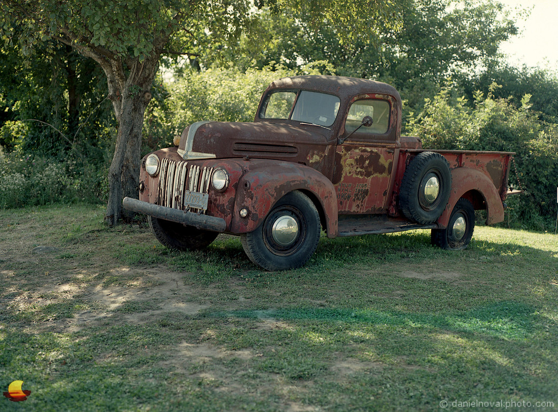 An Old Farm Truck, Sunflowers of Sanborn, New York