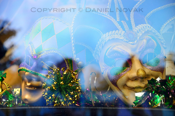 Masks in a Shop Window, Fairhope, Alabama