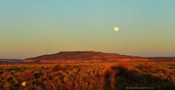 Moonrise over Somewhere by Monticello, Road Tripping Utah 191.