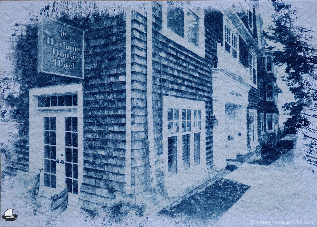 Harbor House Hotel, Rough Texture Cyanotype, Batch 29, Niagara-on-the-Lake, Ontario, Canada.