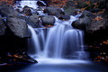 A waterfall behind the dam at Green Lake, Orchard Park - Buffalo, New York (NY).