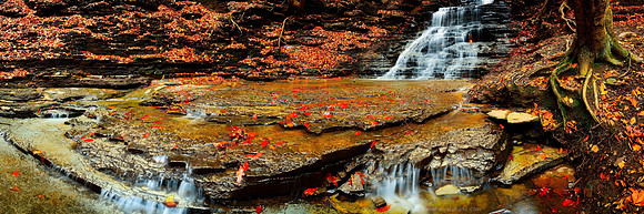 Late Fall at Eternal Flame - Panorama