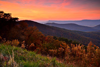 Shenandoah National Park Sunset View from Skyline Drive, Virginia (VA)