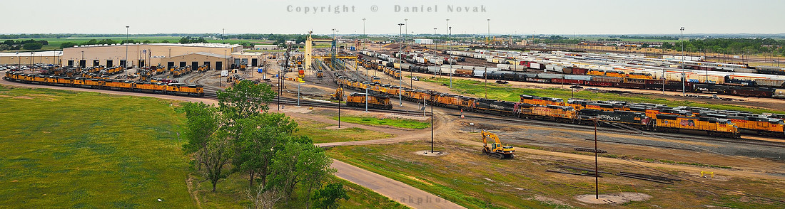 Union Pacific's Bailey Rail Yard, View from the Golden Spike Tower, North Platte, Nebraska (NE).