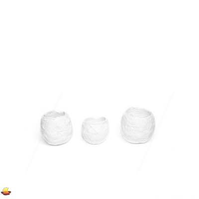Paper Mache Bowls, Minimalist High Key, White on White Still Life