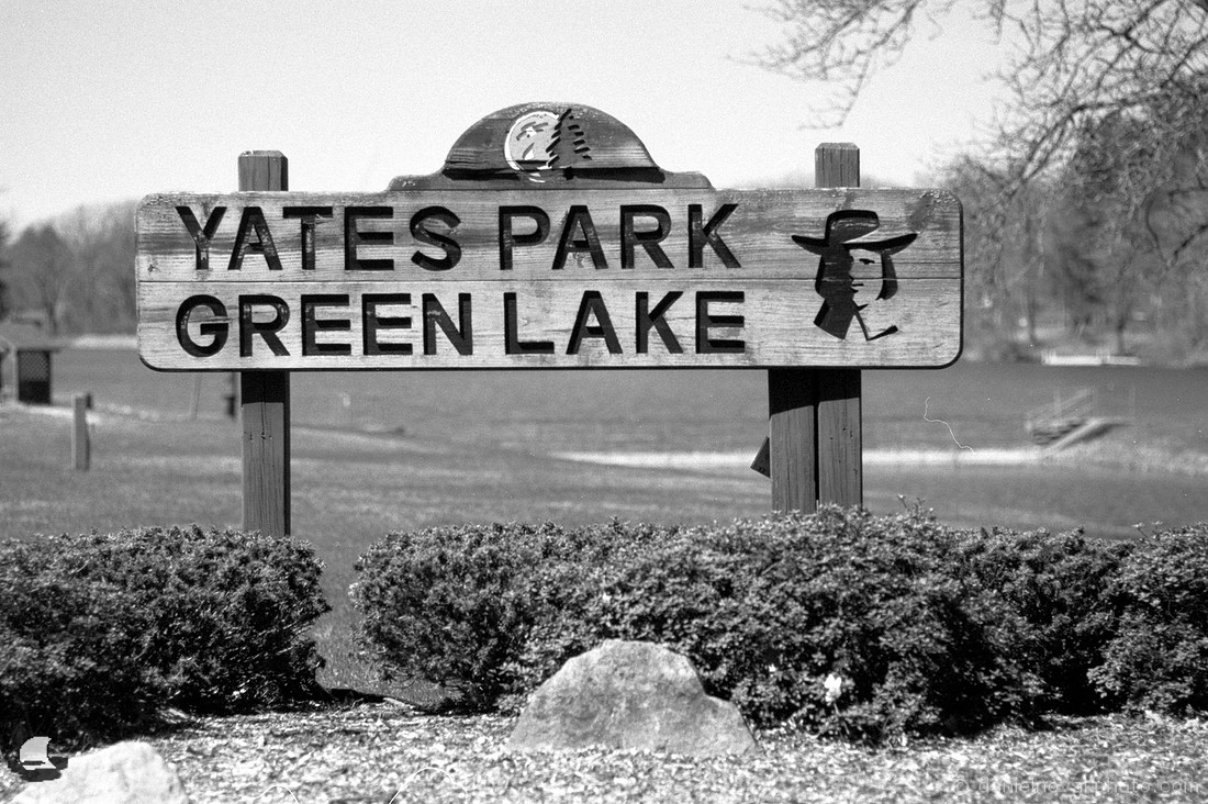 Yates Park - Green Lake Sign, Orchard Park, NY Photography
