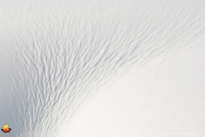 Texture in Snowdrift, Snow Abstract, Lake Erie, Hamburg - Buffalo, New York (NY).