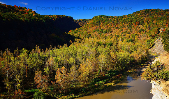 The Letchworth Gorge, Tea Table View of Genesee River Valley.
