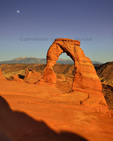 Moonrise over Delicate Arch, Arches National Park, Utah (UT)