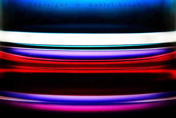 Colorful Abstract  Layers of a Glass, Corning Museum, New York (NY).