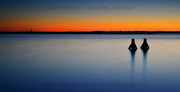 Sunset Glow Over Wilkeson Pointe and Lake Erie, Outer Harbor, Buffalo, New York (NY)